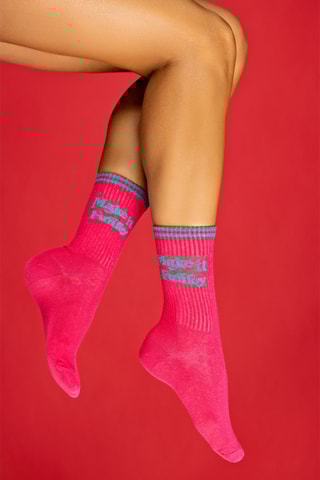 2 paires de chaussettes Nellie  - Rouge