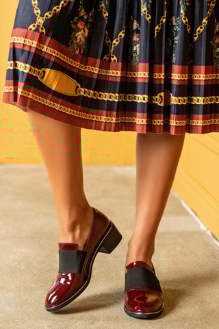 Mocassins en cuir  - Rouge