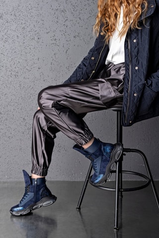 Baskets montantes  - Bleu