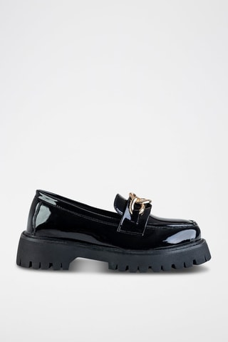 Mocassins vernis  - Noir