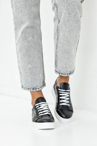 Baskets en cuir  - Noir