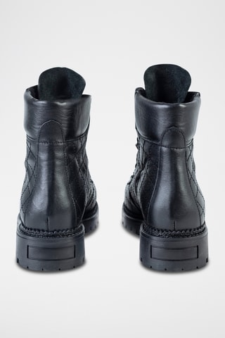 Boots en cuir  - Noir