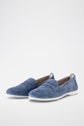Mocassins en cuir  - Blanc et bleu