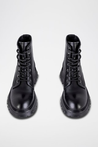 Bottines en cuir  - Noir