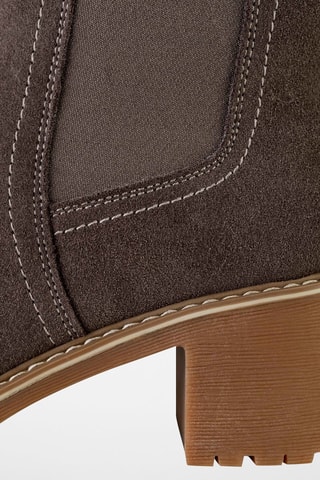 Bottines Chelsea en nubuck  - Gris