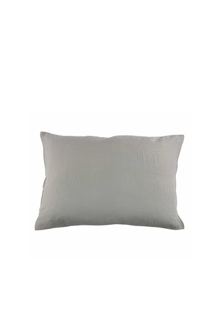 Kussensloop van dubbel katoengaas- Grijs