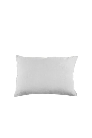 Kussensloop van katoengaas- Wit