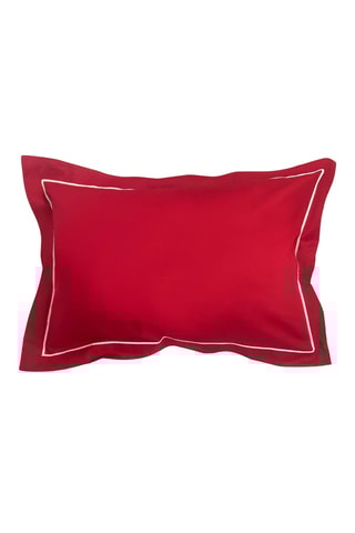 2 Katoenen Kussenslopen 57 Draad/cm² - Rood