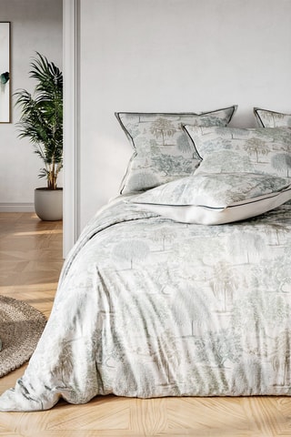 Parure de draps en coton 57 fils/cm² Niro - Gris