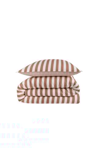 Perkalkatoenen Overtrekset 80 Draad/cm² Tiara- Wit en Rood