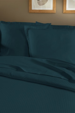 Katoensatijnen Overtrekset 120 Draad/cm² Triomphe - Blauw