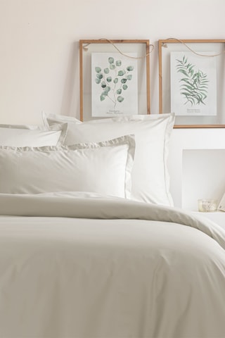 Katoenen Dekbedovertrek 80 Draad/cm² - Ivoorkleurig