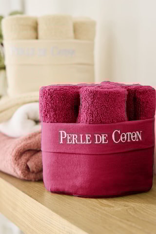 6 gastendoekjes - Donkerpaars 50 x 30 cm