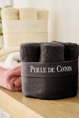 6 gastendoekjes - Zwart - 50 x 30 cm