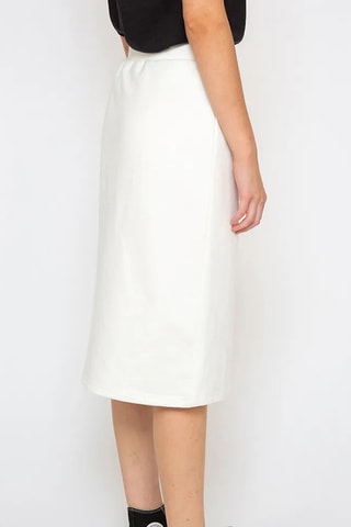 Jupe droite - Blanc
