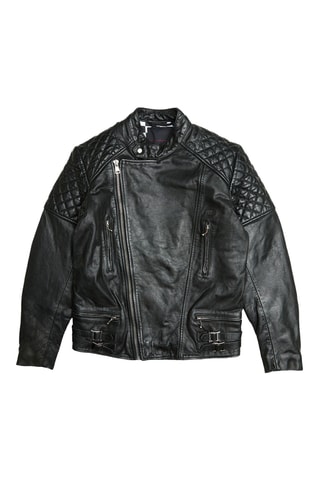 Veste en cuir - Noir