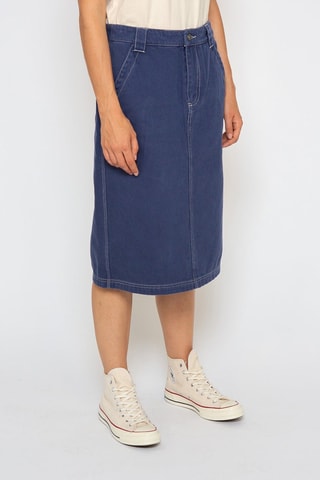 Jupe midi - Bleu foncé