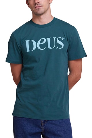 T-shirt en coton biologique - Bleu canard