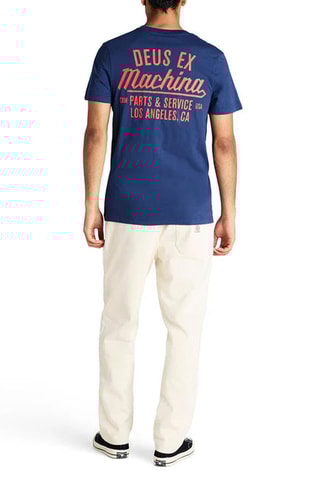 T-shirt en coton biologique - Bleu foncé