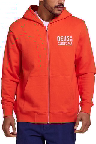 Sweat polaire à capuche - Rouge