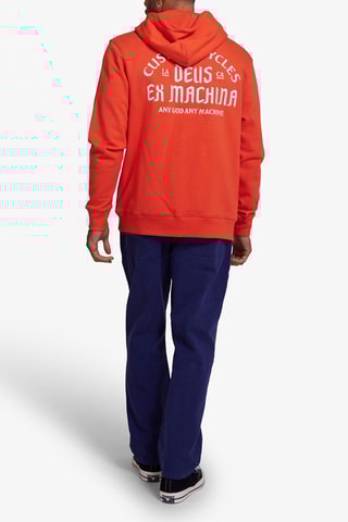 Sweat polaire à capuche - Rouge