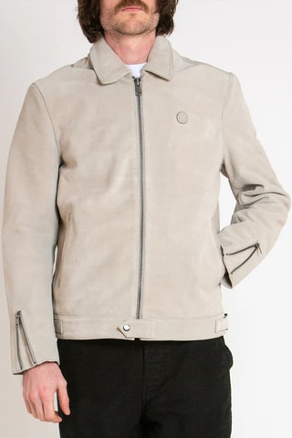 Veste en nubuck- Ivoire