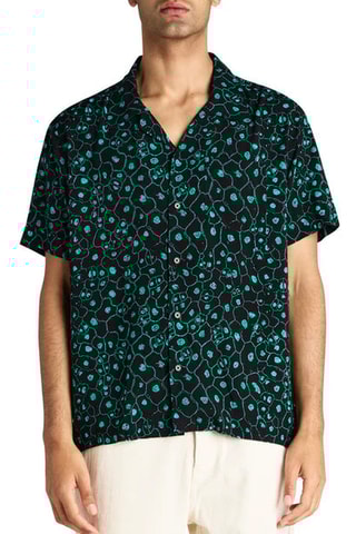 Chemise - Noir et vert clair