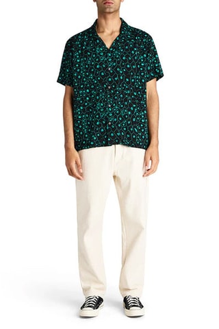 Chemise - Noir et vert clair