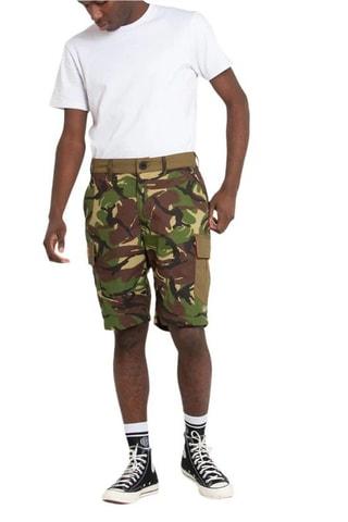 Bermuda - Marron foncé et vert foncé