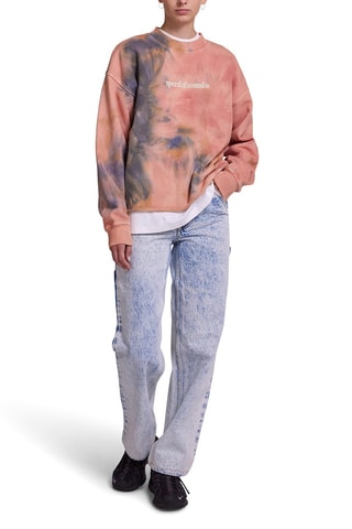 Sweat polaire tie and dye - Rose