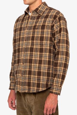 Chemise en laine - Marron