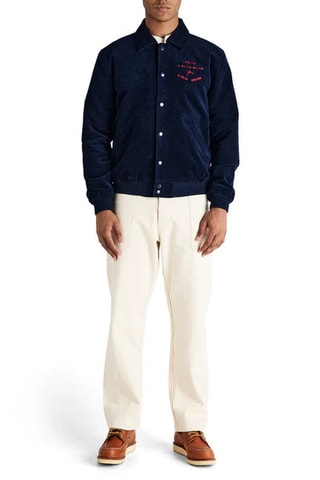 Veste en velours - Bleu marine