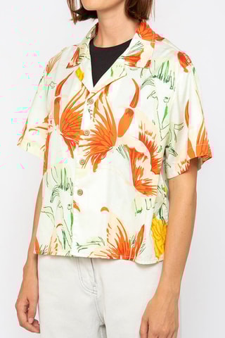 Chemise - Blanc et orange