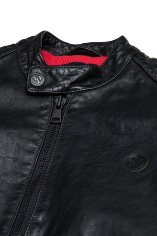Veste en cuir nappa - Noir