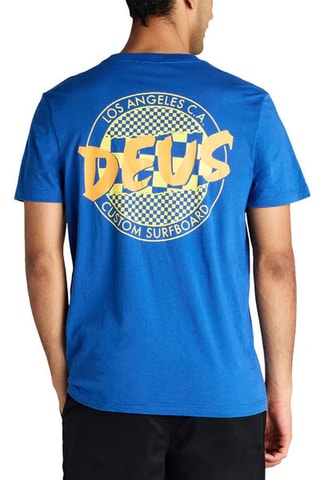 T-shirt regular en coton biologique - Bleu cobalt
