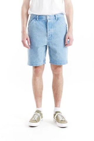 Short en jean relaxed - Bleu