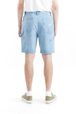 Short en jean relaxed - Bleu