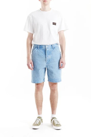 Short en jean relaxed - Bleu