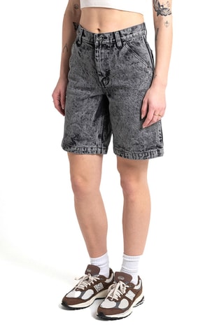 Short en jean - Noir