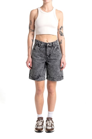 Short en jean - Noir
