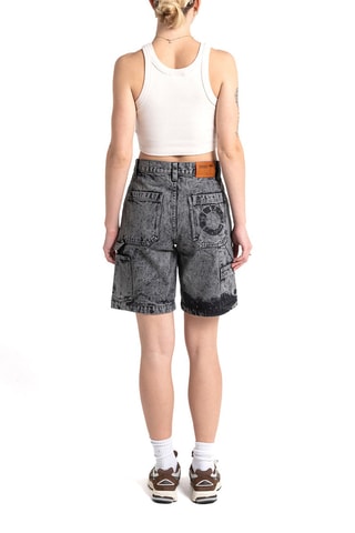 Short en jean - Noir