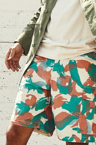 Short - Blanc et orange