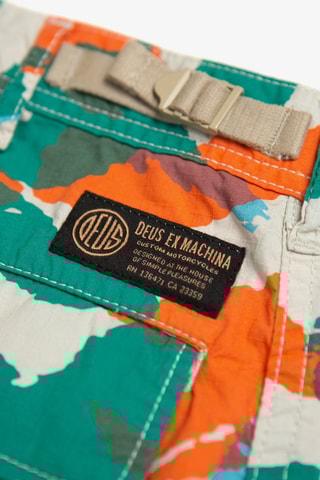 Short - Blanc et orange