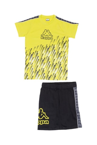 T-shirt en short- Geel