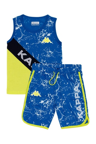 T-shirt en Short - Groen en Kobaltblauw