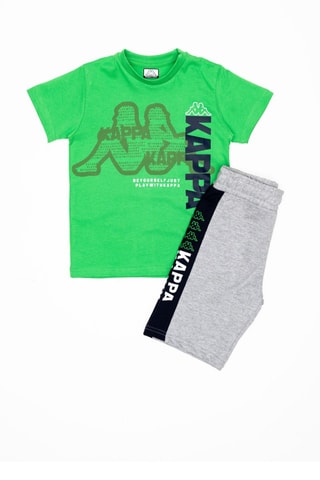 T-shirt et short - Vert clair et gris clair chiné