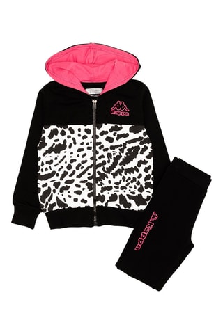 Set Jasje met Capuchon en Joggingbroek - Zwart en wit