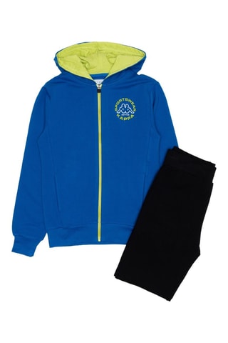 Set Sweater met Capuchon en Joggingbroek- Blauw en Zwart