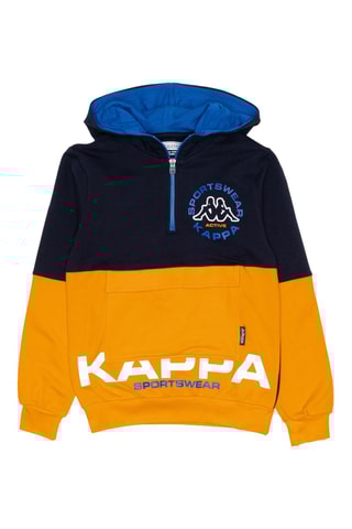 Set Sweater met Capuchon en Joggingbroek- Donkerblauw en Oranje