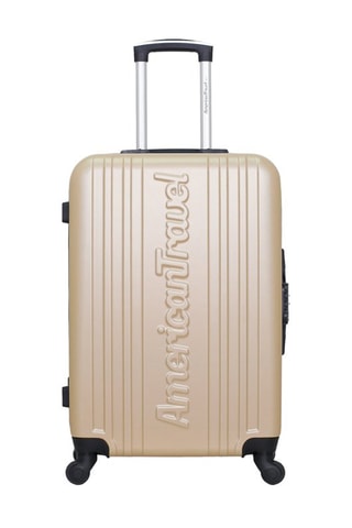 Valigia media Sprinfield (M) - 60 cm  - Nero e argentato